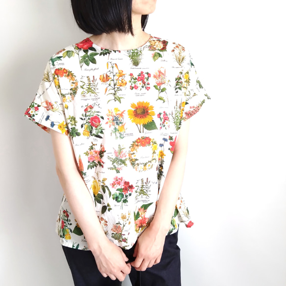 期間限定送料無料!【Creema限定作品】再販！× 19  新！ボタニカル図鑑のトップ  色あざやかなスペシャルプリント 2枚目の画像