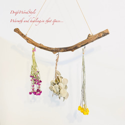 流木インテリア 無骨で古木風な天然流木のハンガーフック 流木ハンガー ハンギング ウォールデコ 北欧 N23 3枚目の画像