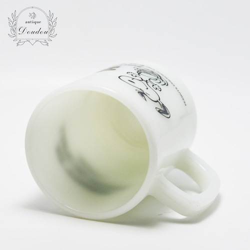 Fire King スヌーピー＆ウッドストック マグ【sa631