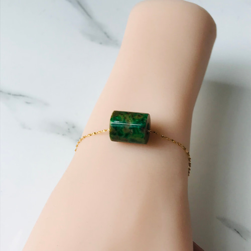 P225-001］翡翠ペンダントミャンマー産ブレスレット パーツ