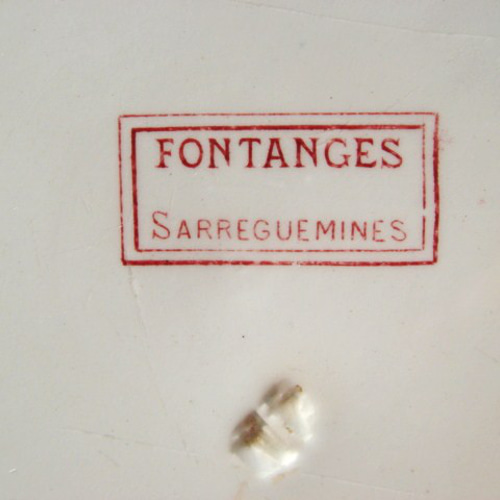 サルグミンヌ スーププレート FONTANGES フランス アンティーク