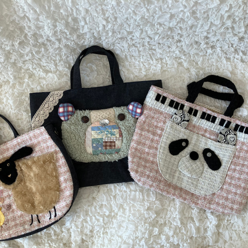 MIMOSHIGE〜ミモシゲバッグ6号〜くまちゃん】 ハンドメイド レッスン