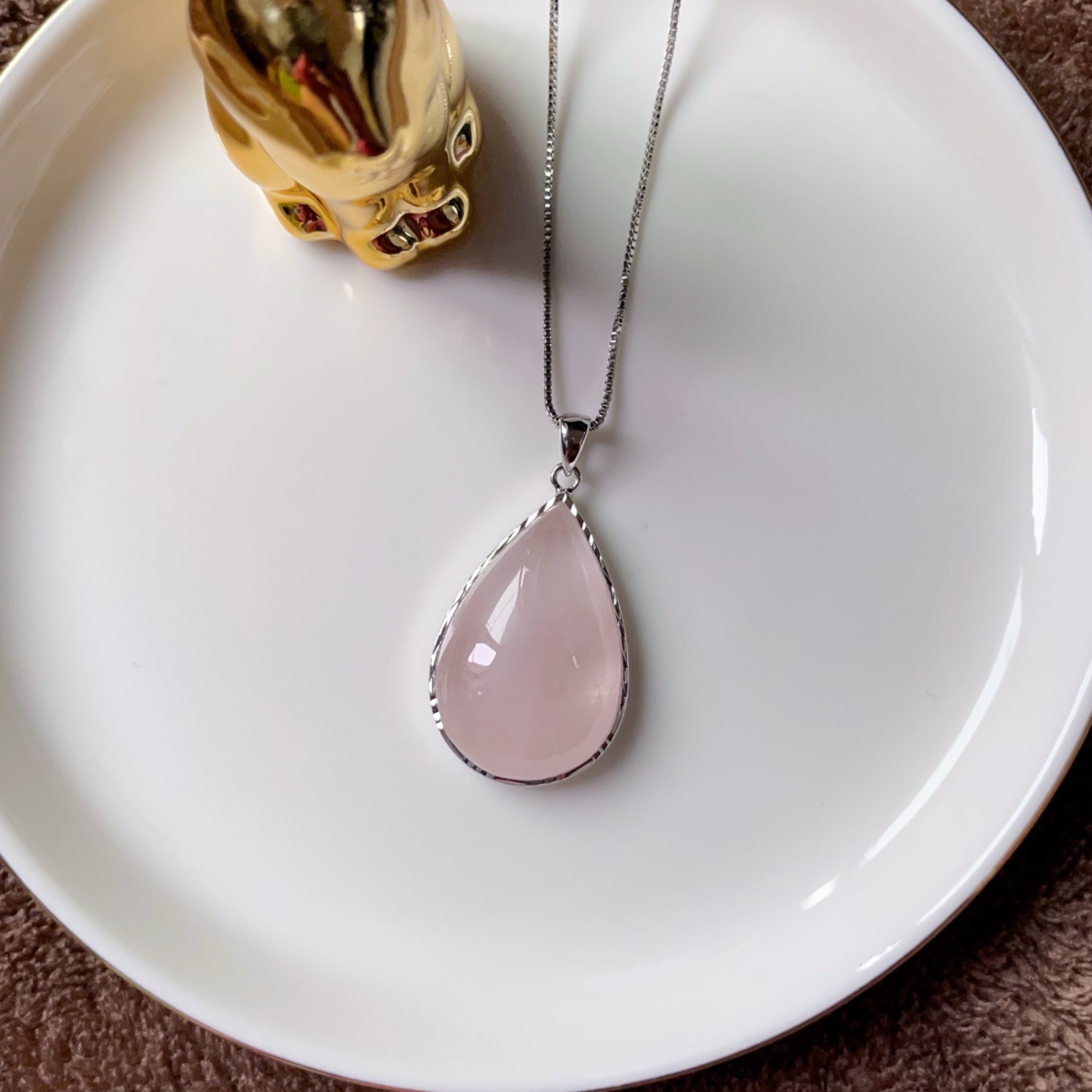 天然無処理　ピンクモルガナイト　ペンダントトップ 10g