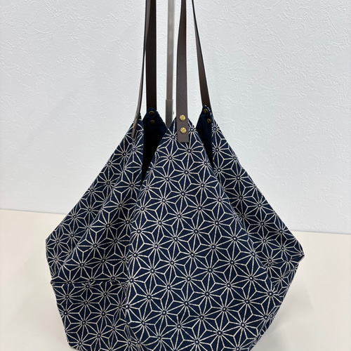 帯リメイクバッグ あずま袋、風呂敷袋、エコバッグ、ショッピング