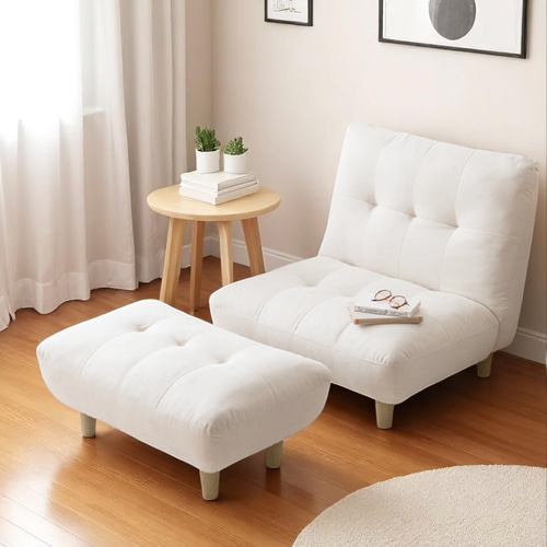 Newカラー登場 3色展開 1人掛け オットマン付き ふわふわ もちもち