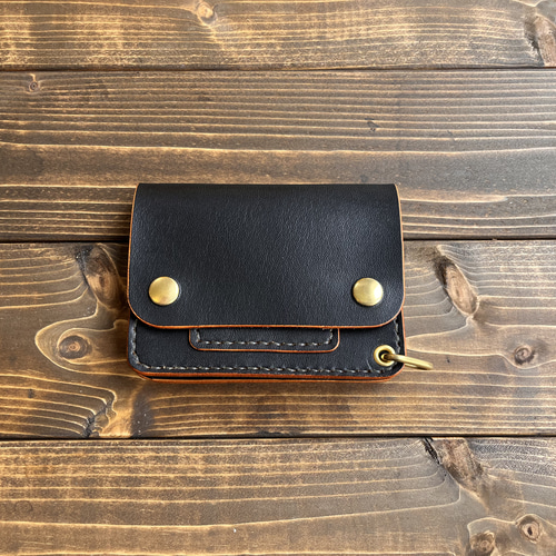 ☆受注生産☆栃木レザー茶芯 トラッカーウォレットショート STW-02 二