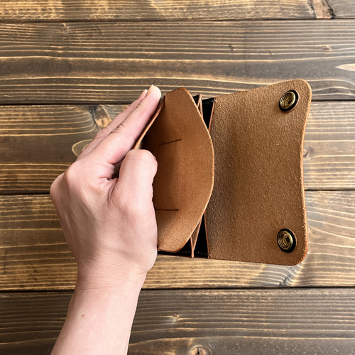 ☆受注生産☆栃木レザー茶芯 トラッカーウォレットショート STW-02 二