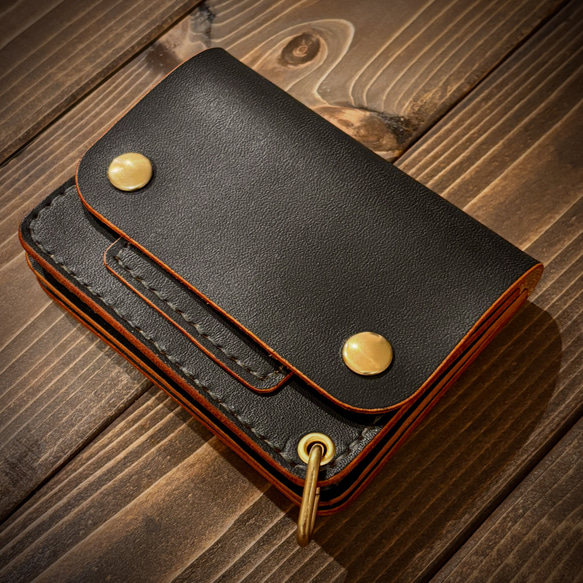 ☆受注生産☆茶芯トラッカーウォレットショート2 二つ折り財布