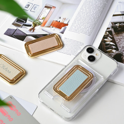 スマホケース 【 カードウォレット 多機能リング付き】 名入れ Simpleフェミニン MagCatch® PA01A 15枚目の画像