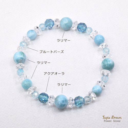 深い癒しとやすらぎのお守り ｜ラリマー、ブルートパーズの天然石