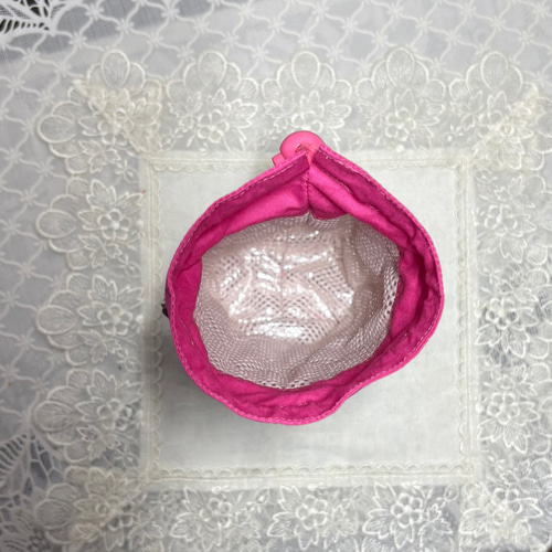 再販】ペットボトルカバー リバティムーンモス/ピュアピンク✿本革持ち