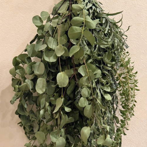 3.ユーカリスワッグ ドライグリーンスワッグ【ユーカリ・ブルーブッシュ・サンカクバ