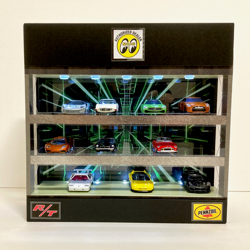 nagareb0sh151・4層式ディスプレーBOX /ネオジオラマ Hard to find] Introducing a collection case available at Daiso