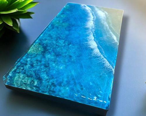 『沖縄の海を感じる』ウミガメが泳ぐ離島の海・オーシャンレジンアート／立体アート 沖縄の海を感じる』オーシャンレジンアート｜Yahoo!フリマ（旧