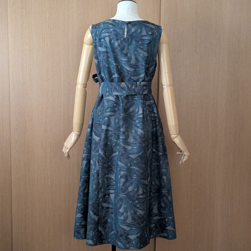 SOLD 着物リメイク ワンピース 大島紬 M〜L ワンピース さらあお 通販