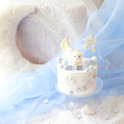 ありえる イチゴのクレイケーキ　2段飾り付き バースデー　誕生日 イチゴのクレイケーキ 2段飾り付き バースデー 誕生日