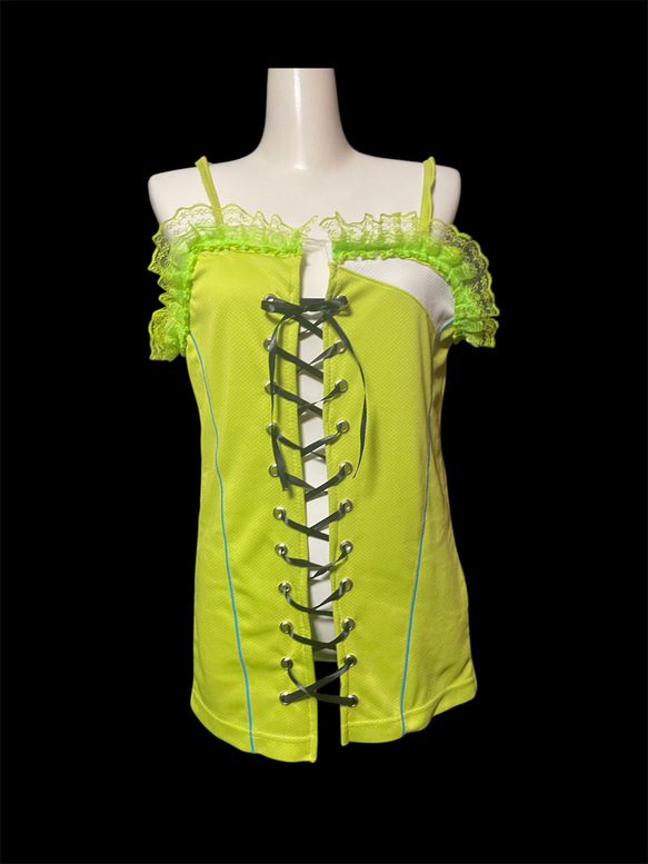 Re:Camisole ゲームシャツキャミソール 蛍光イエロー タンクトップ