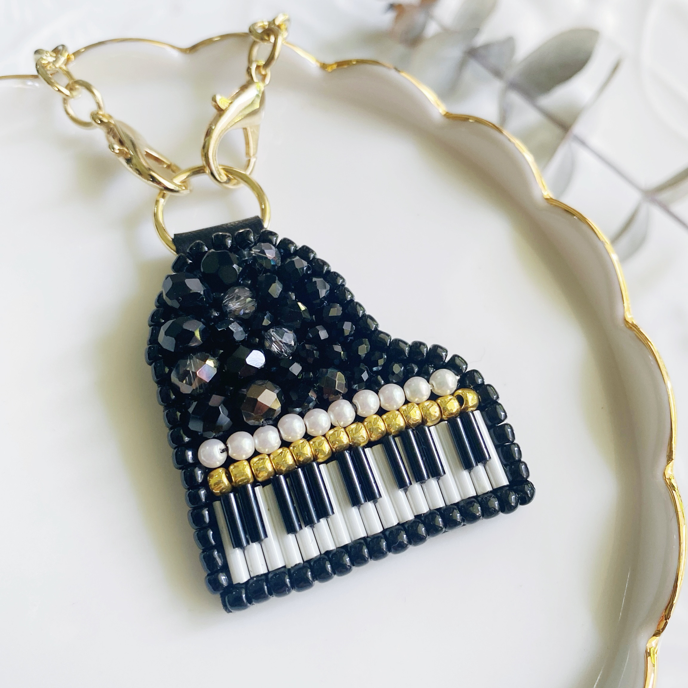 受注製作♪パープル桜のパールバッグチャーム(アメジスト入り☆) 受注製作♪パープル桜のパールバッグチャーム(アメジスト入り☆)