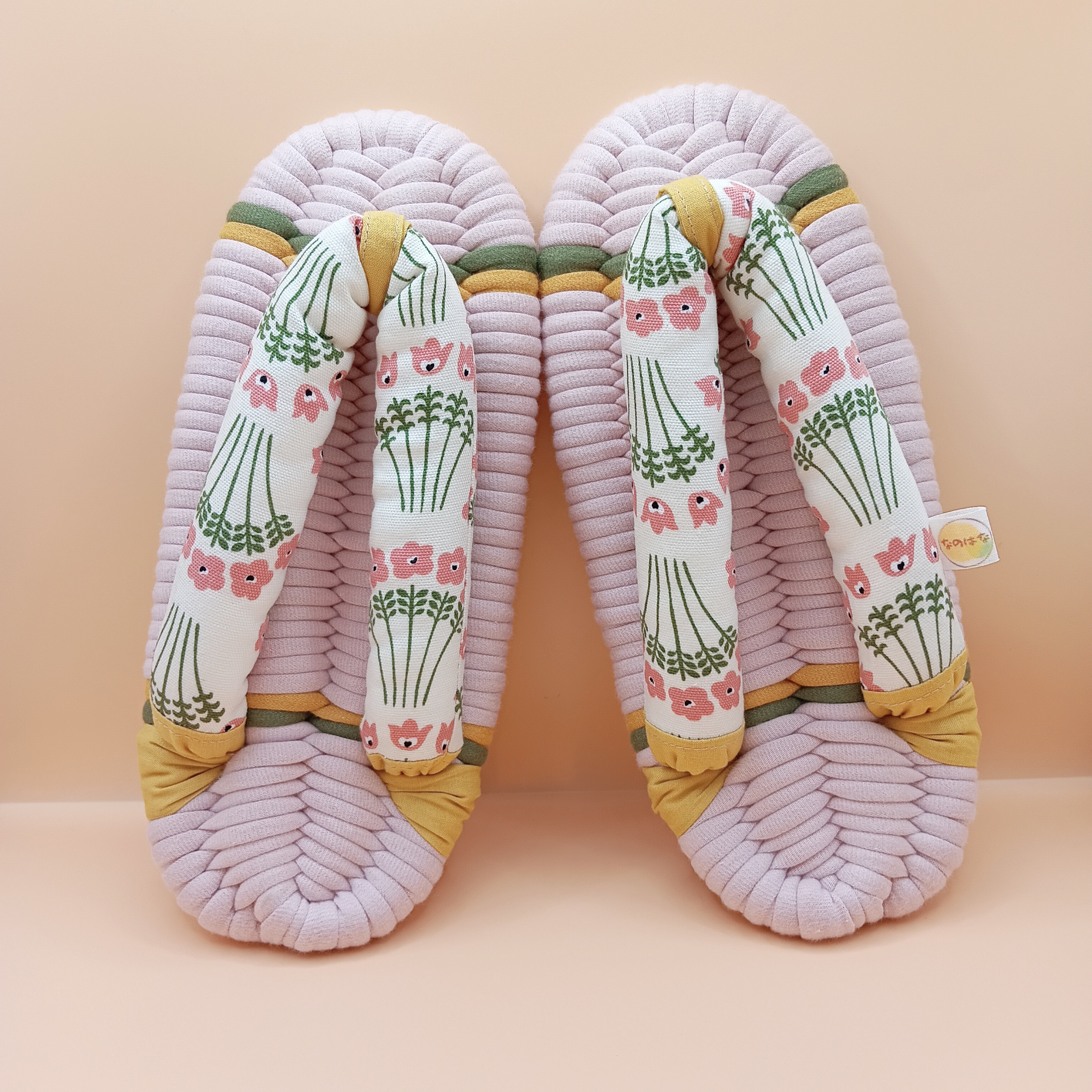 布ぞうり  Mサイズ 野花  ルームシューズ  スリッパ 布草履 プレゼント ギフト