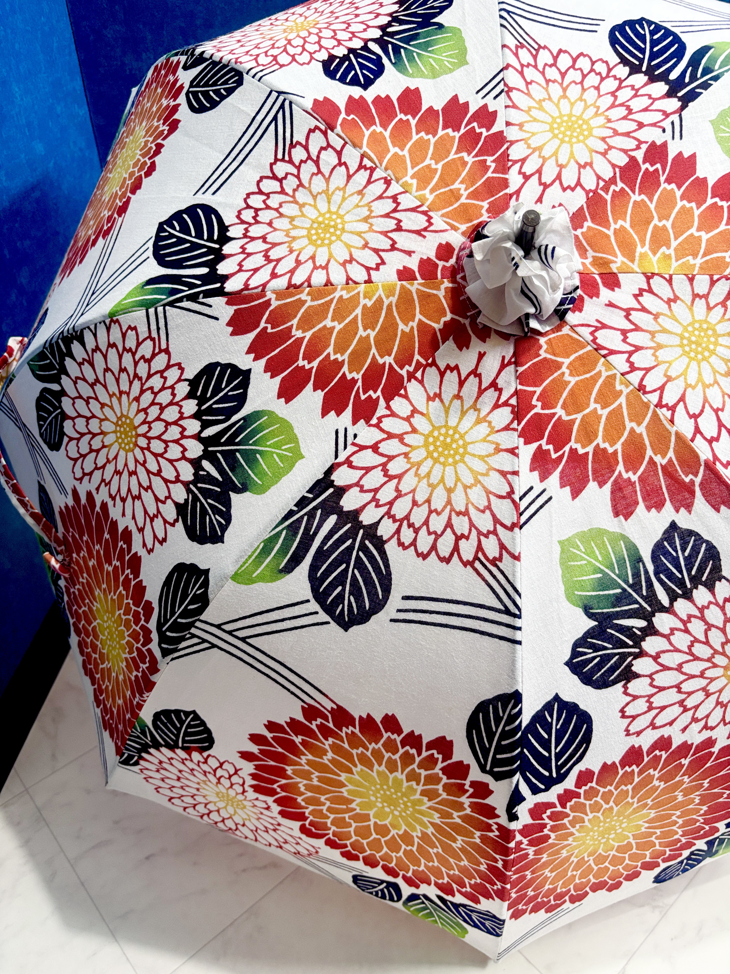 浴衣から生まれた日傘　はるすぎて うらわかぐさのなやみより もえいづるはなのあかきときめき