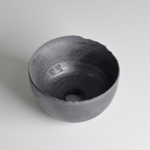 新作】 Crack Bowl - Silver Black 鉢 甕器鉢 甕器 オンギ 植木鉢 陶器