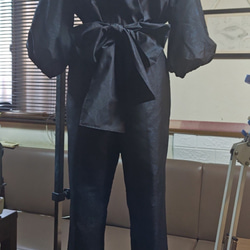 書正紬　　セットアップ　手作り Oshima Kimono☆Explanation of the procedure for making blouses and