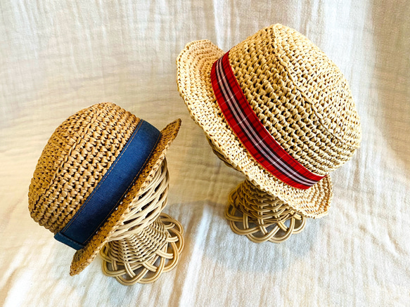 A-Na アーナ 伊勢丹購入 ラフィア 麦わらハット カンカン帽 美品