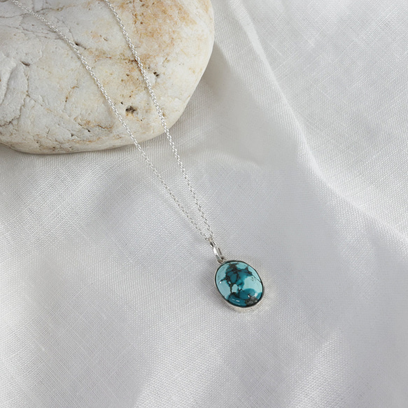 ターコイズネックレス silver925 トップのみ 6360 SILVER925