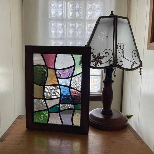 ステンドグラス パネル モザイクアート 線 その他インテリア雑貨