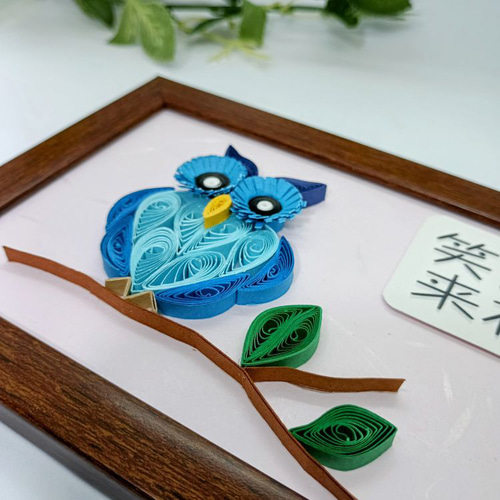 ペーパークイリング・ふくろうフレーム（はがきサイズ） その他