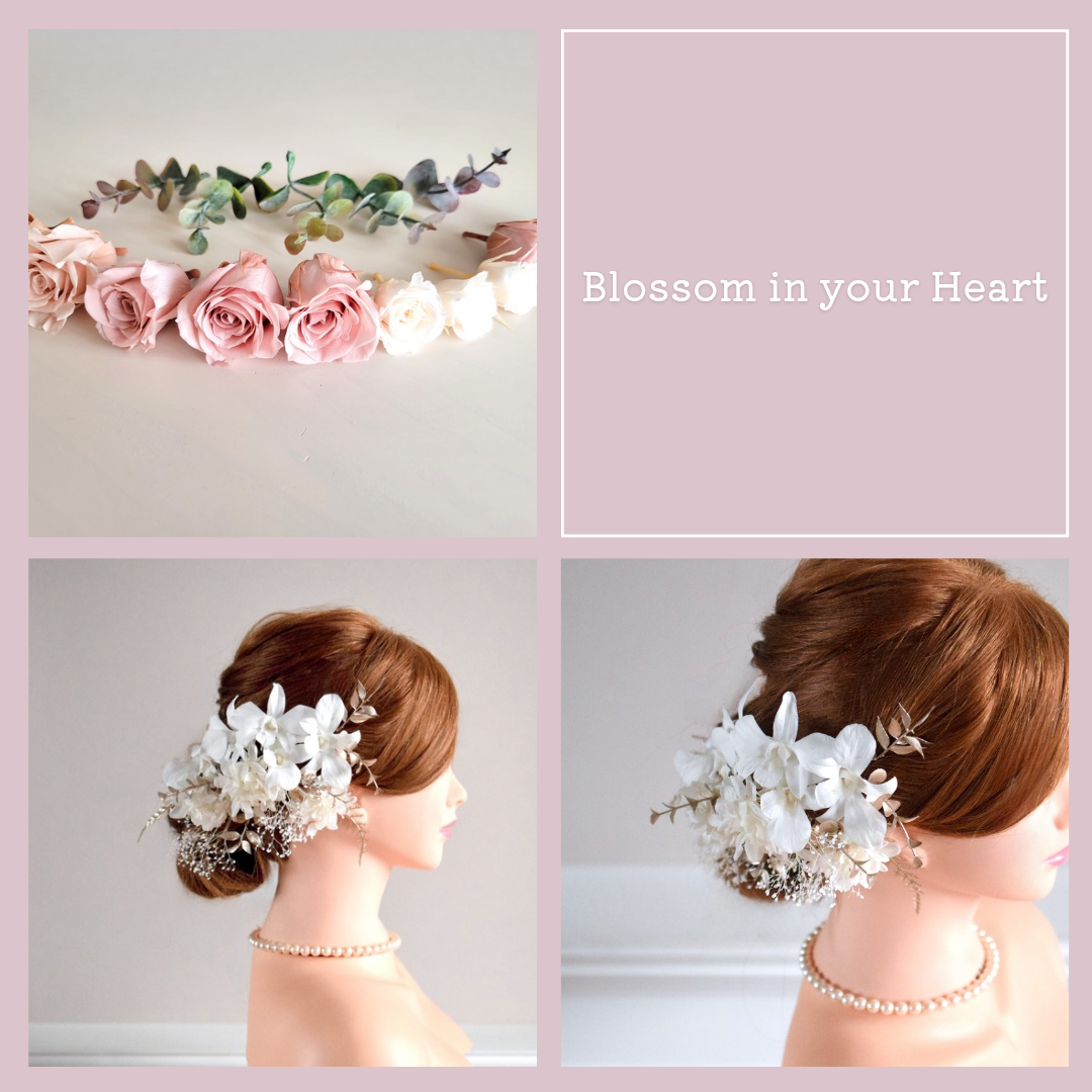 ⋆manamaya様専用 お申込み欄⋆2点set⋆モーブピンクヘッドドレス・デンファレヘッドドレス《ワイヤー入りピック》