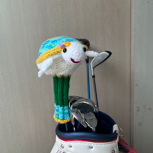 KAME かめゴルフヘッドカバー タートル アニマルウッドカバー【手編み1