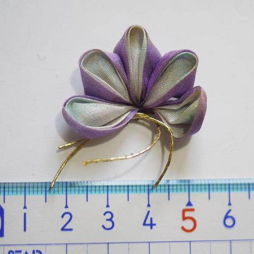 ミニチュア髪飾り かんざし 扇6P 日本髪 和風ドールハウス 伝統玩具