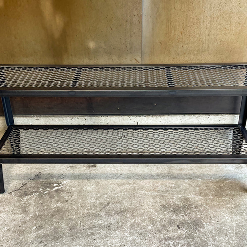 脚長アイアンテレビ台B ［棚裏補強］アイアン家具 インダストリアル