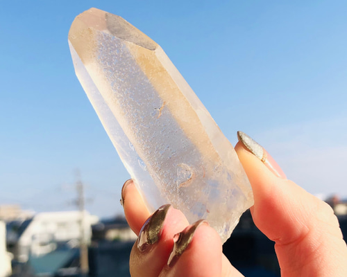 神秘の水晶！レムリアンシードクリスタル 天然石 虹色の星 通販