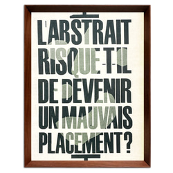 フランス語  グラフィック タイポグラフィー 1960年代 フランス ヴィンテージ 雑誌 額付 ポスター 3枚目の画像