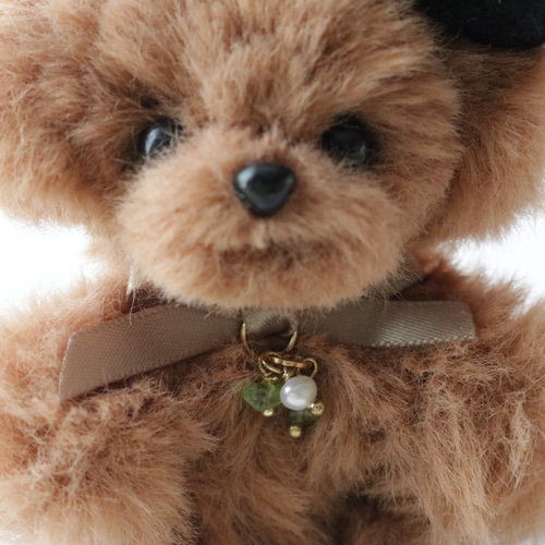 幸せを願う トイプードル マルプー チワプー 犬 こぐま 茶 ブラウン