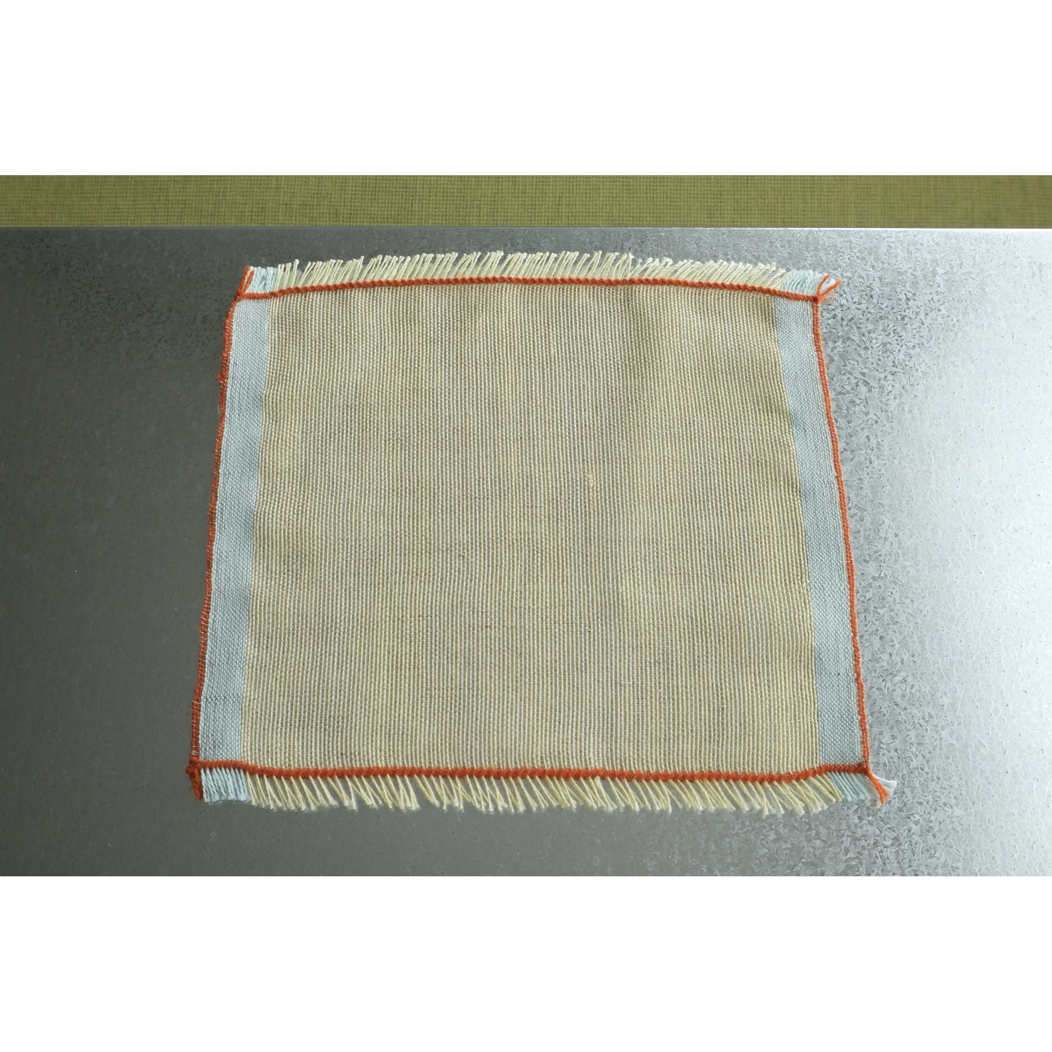 手織りの布　ティーマット　バカンスカラー