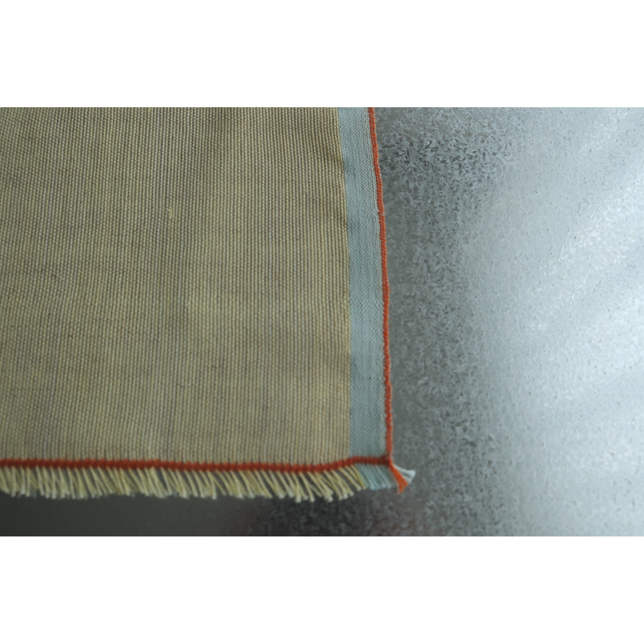 手織りの布　ティーマット　バカンスカラー