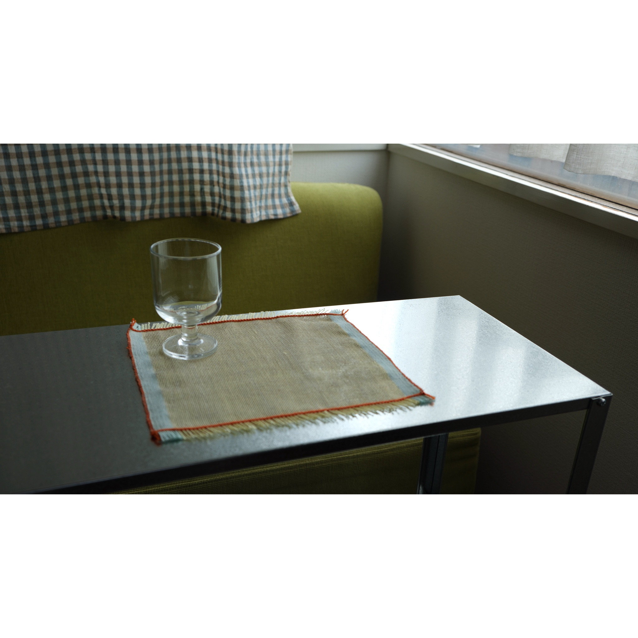 手織りの布　ティーマット　バカンスカラー