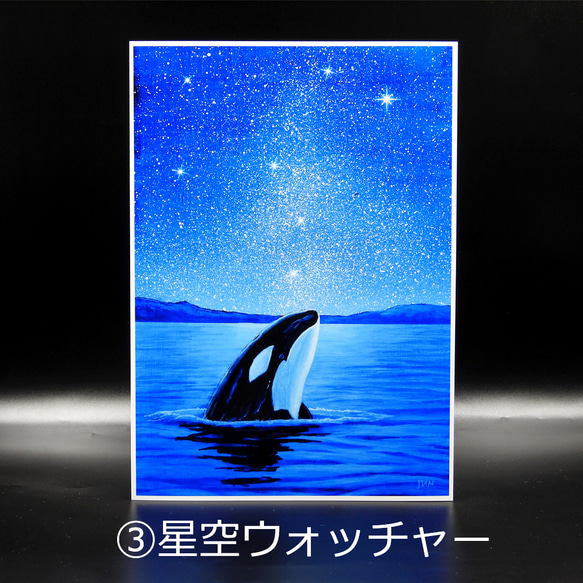 【7個限定】Creema限定 「A4アートプリント星空シリーズ選べる2点セット」/海/天の川/星/七夕2025 4枚目の画像