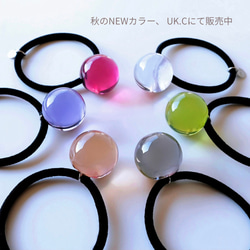 sphere -うる艶クリアの球体ヘアゴム 特集掲載 クリア 透明 夏 涼しげ 氷  ヘアアレンジ ヘアゴム 6枚目の画像