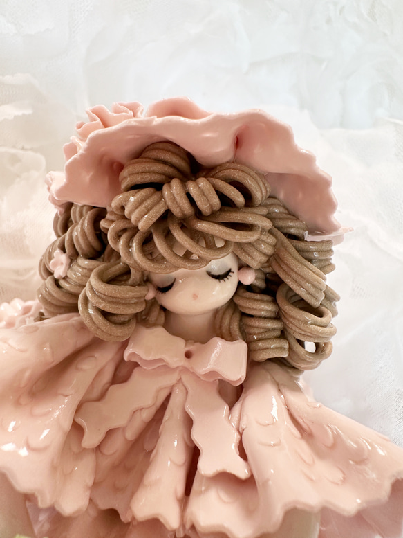 フリルドレスのお人形(オーダー作品) 9枚目の画像