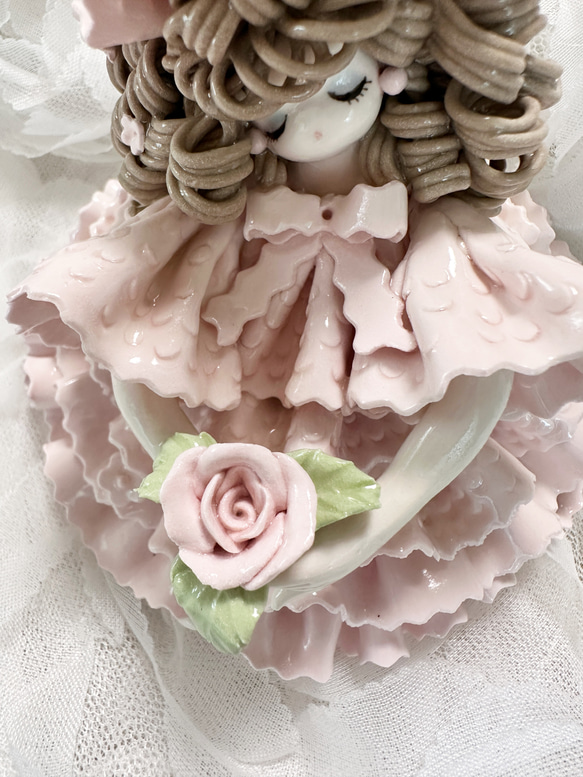 フリルドレスのお人形(オーダー作品) 11枚目の画像