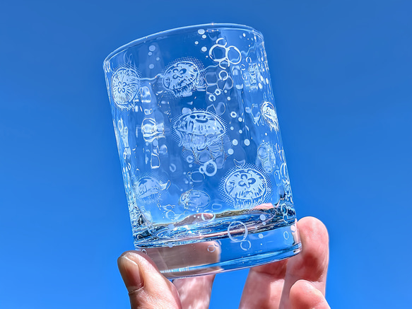 癒しゆらゆら水海月 グラス ART空（アートクー） 通販