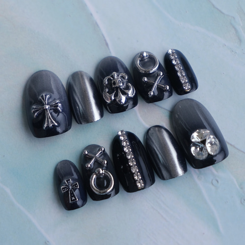 クロムネイル（No.15）｜クロムパーツ｜マグネットネイル｜ミラー