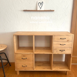 ホワイトシャビーオープンラック(L) 本棚・絵本棚・マガジンラック