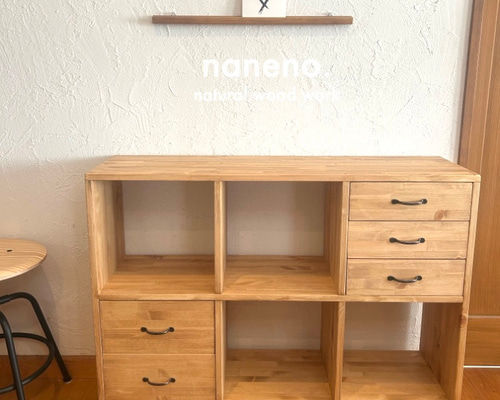 引き出し付き｜6マスシェルフ｜棚｜店舗什器｜収納 
