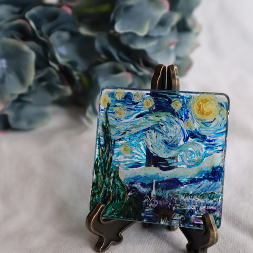 ゴッホ《星月夜》ミニチュアオブジェ その他インテリア雑貨