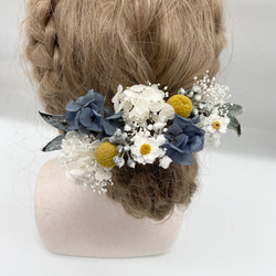 ブーケの様な髪飾り ヘッドドレス ラプンツェル ガーベラ ラプンツェル